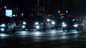 Headlights In Traffic