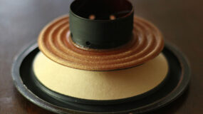 The underside of a speaker